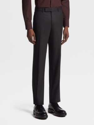 Black Zegna 15milmil15 Wool Pants | LMYSCVB-41