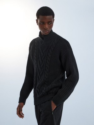 Black Zegna Oasi Cashmere High Neck | OULIDKR-75