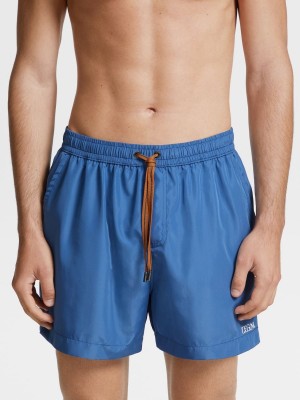 Blue Zegna Technical Fabric Swim Boxers | LDYQFMR-05