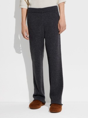 Dark Grey / White Zegna The Elder Statesman Oasi Cashmere Pants | AIOEGJC-07