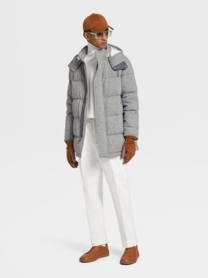 Grey Zegna Oasi Cashmere Ghiaccio Parka | MDLTKEI-60