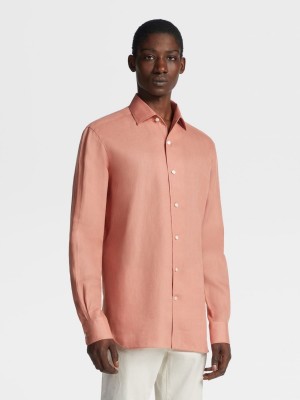 Pink Zegna Linen Shirt | ANUPVXS-05