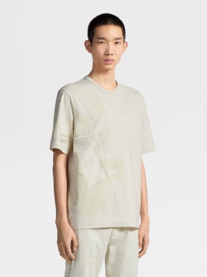 White Zegna Cotton T-shirt | JQMBEIK-97