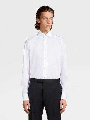 White Zegna Trofeo Cotton Shirt | WYBVLFI-20