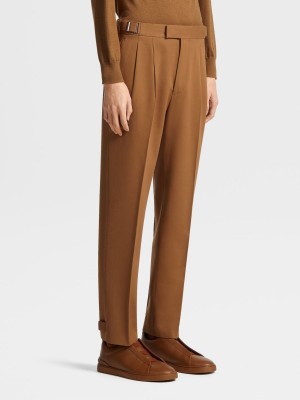 Zegna Cotton And Wool Pants | WHAGCRE-52