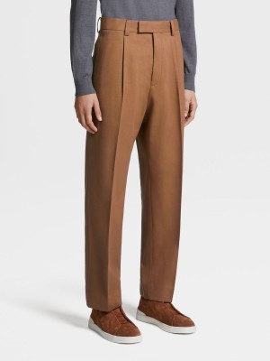 Zegna Cotton And Wool Pants | ZBVXWMU-82