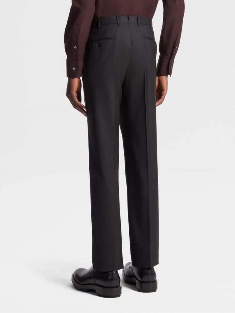 Black Zegna 15milmil15 Wool Pants | LMYSCVB-41