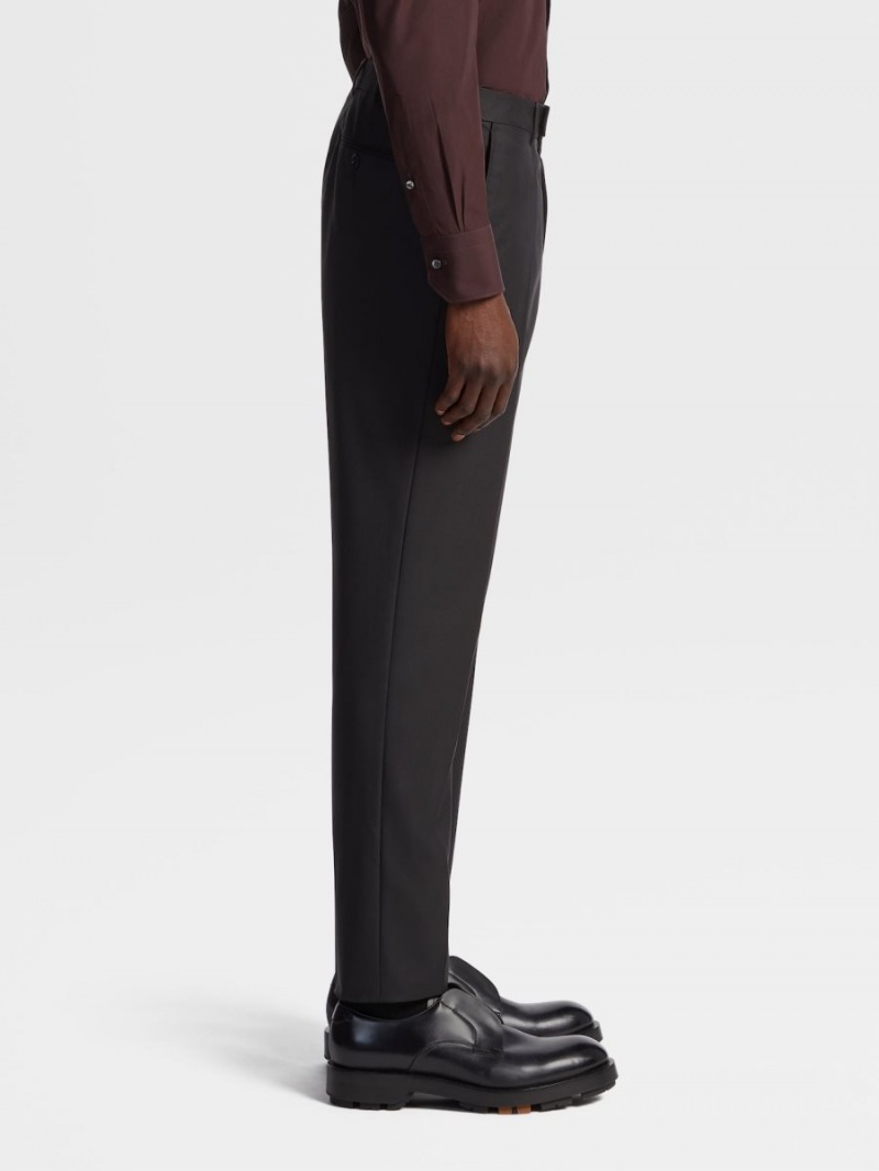 Black Zegna 15milmil15 Wool Pants | LMYSCVB-41