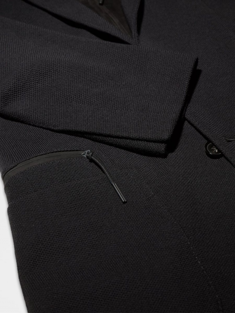 Black Zegna High Performance Jerseywear Jacket | RSIZWUE-35