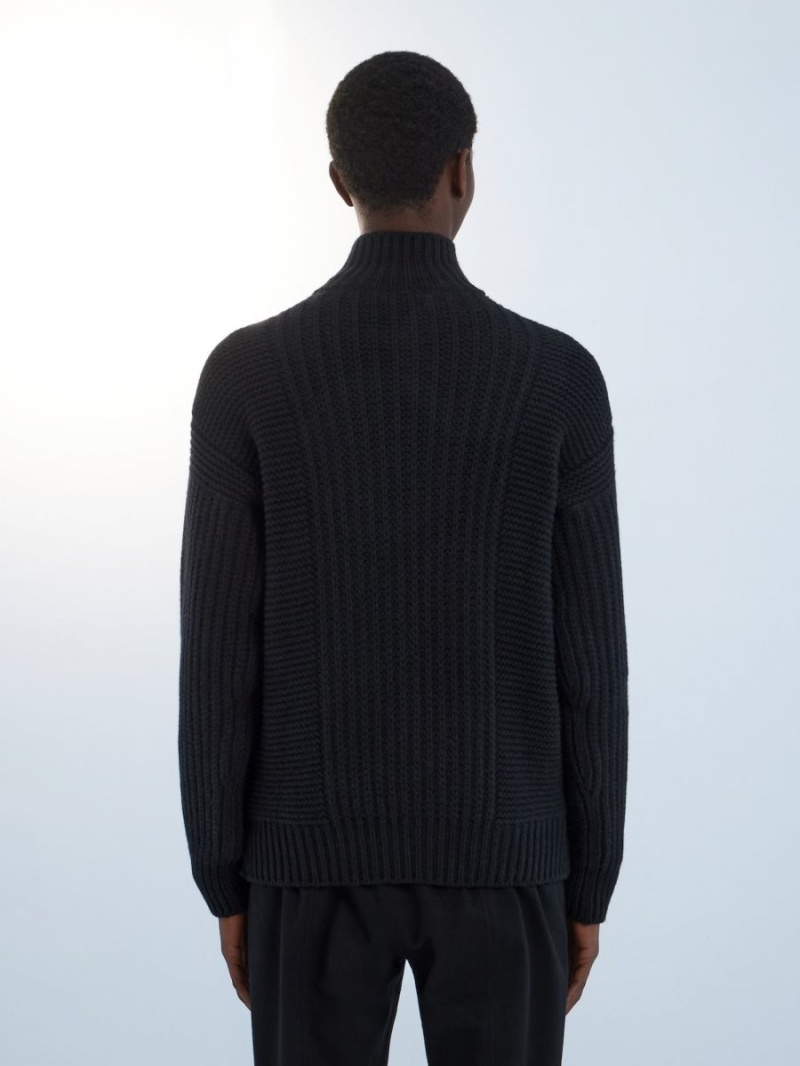 Black Zegna Oasi Cashmere High Neck | OULIDKR-75