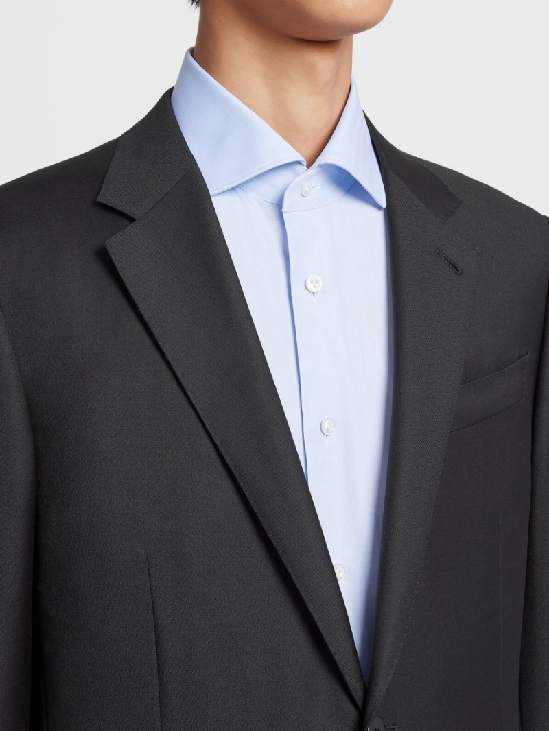 Black Zegna Trofeo Wool Suit | VARGFIP-20