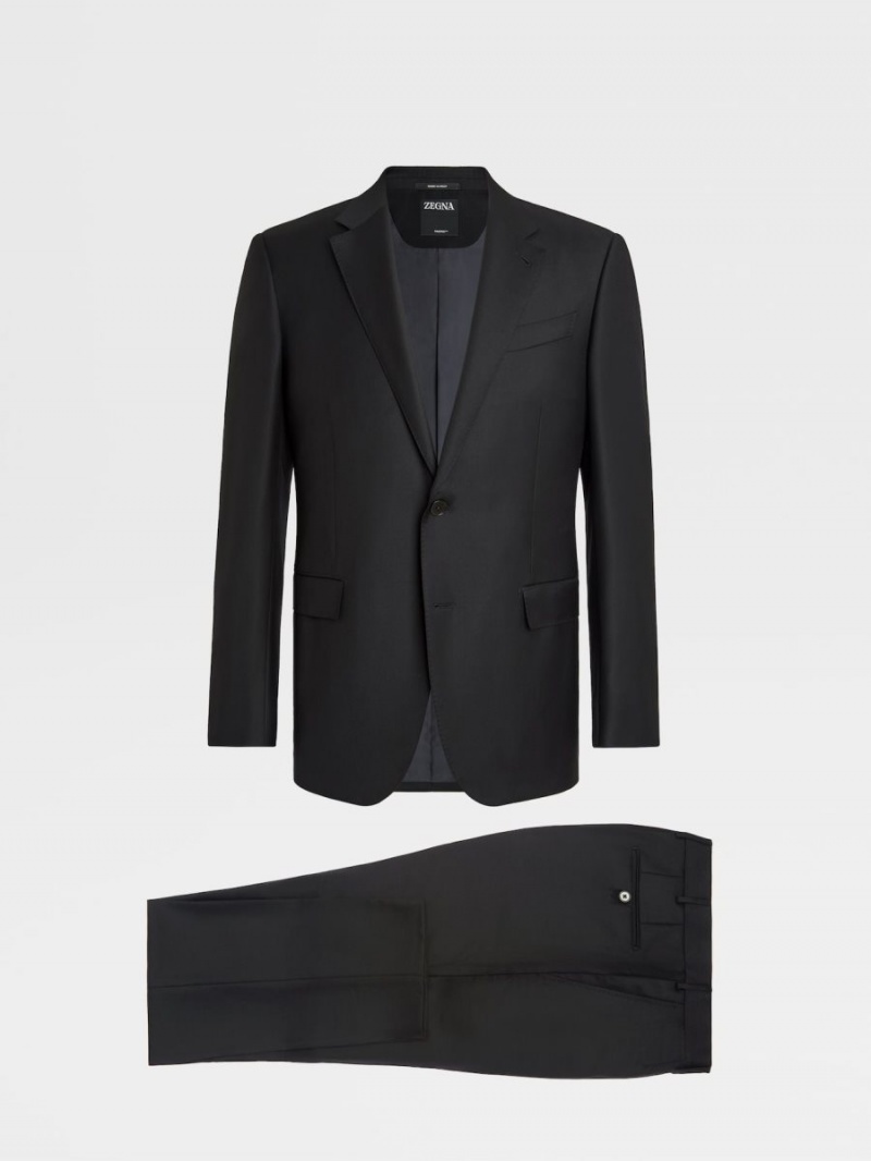 Black Zegna Trofeo Wool Suit | VARGFIP-20