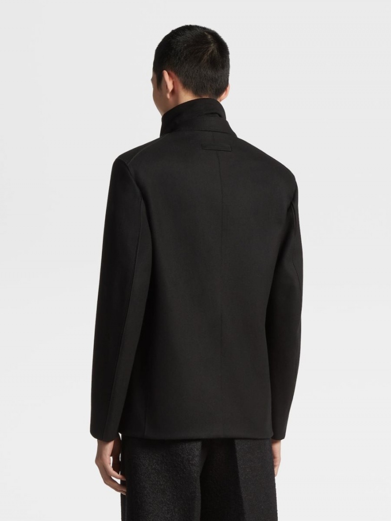 Black Zegna Wool Blend Jacket | XIMDHSG-05