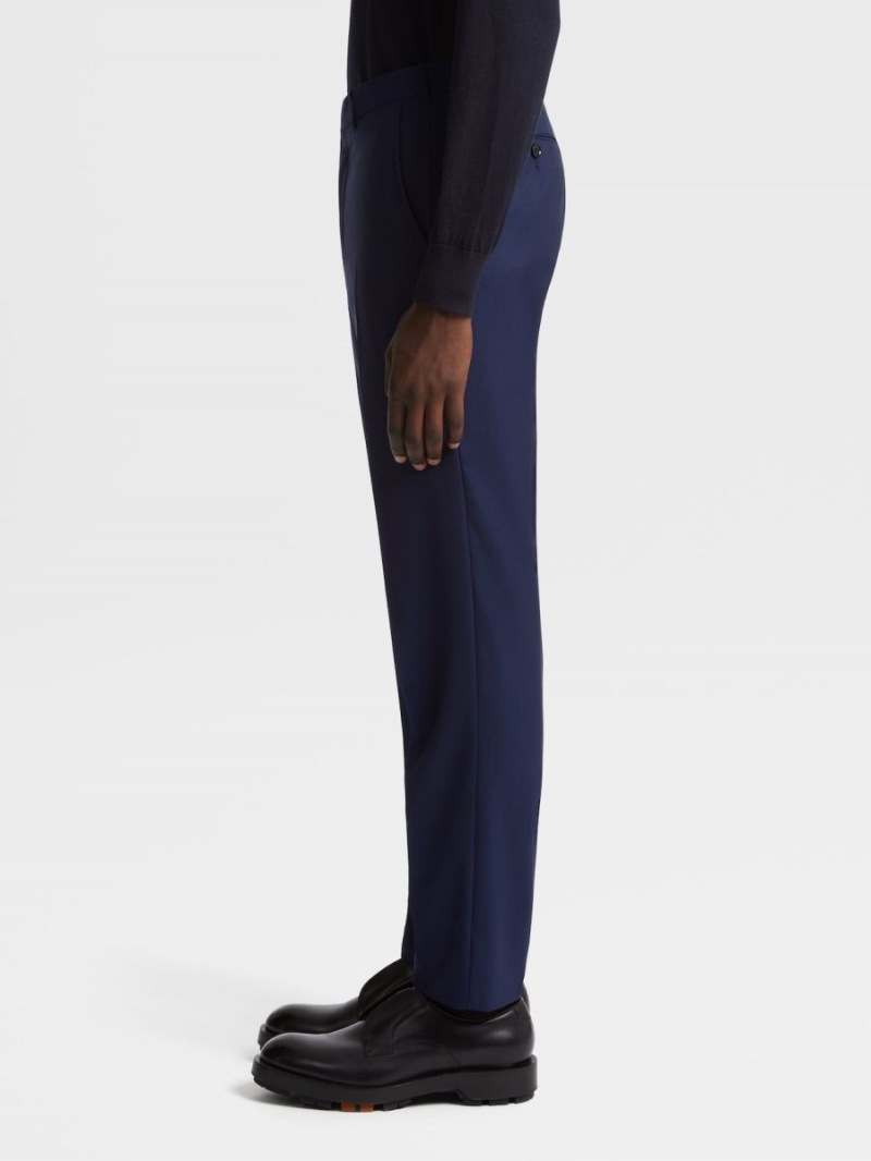 Blue Zegna 15milmil15 Wool Pants | DNSAGIL-38