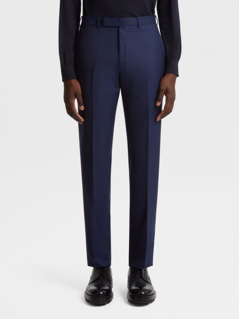 Blue Zegna 15milmil15 Wool Pants | DNSAGIL-38