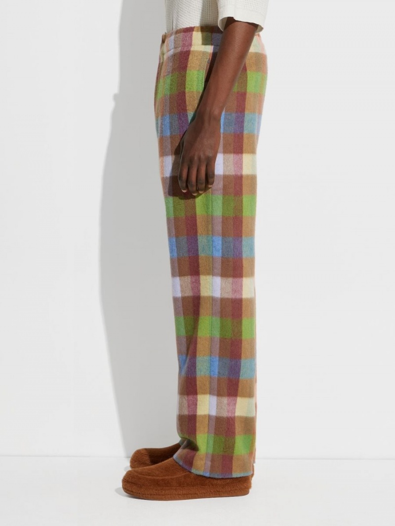 Green / Purple / Orange Zegna The Elder Statesman Pure Cashmere Joggers | WBVTQLM-61