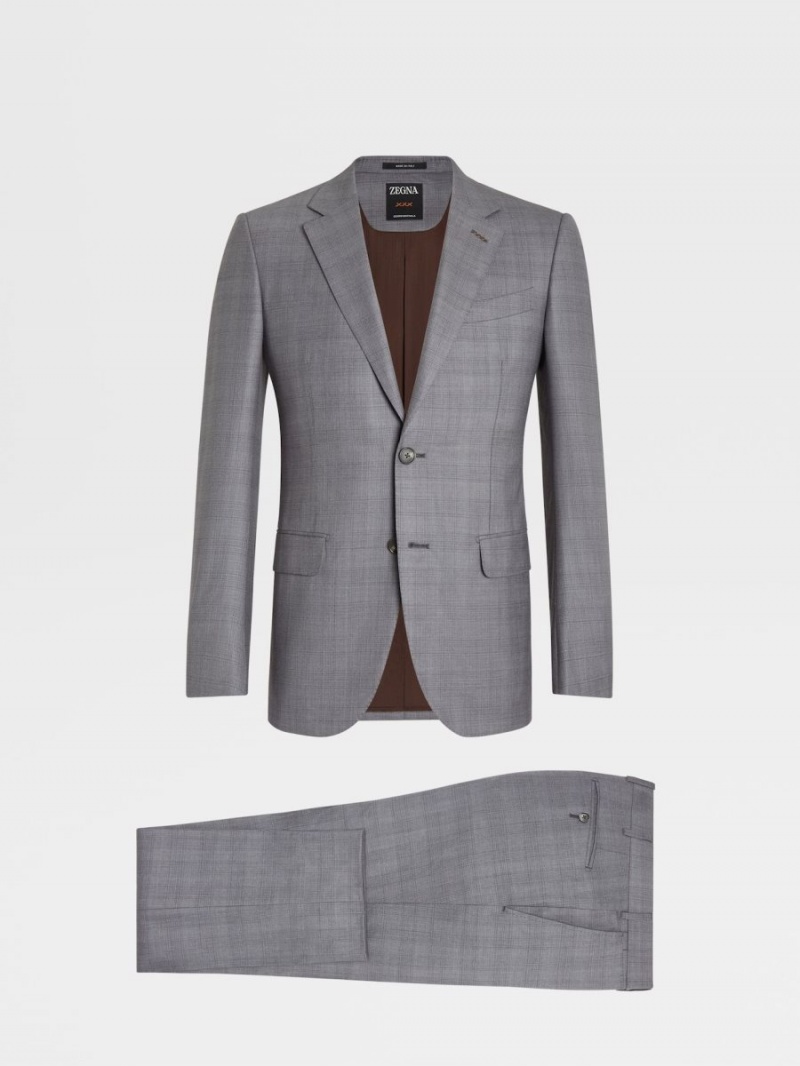 Grey Zegna Centoventimila Wool Suit | RCLPXWY-90