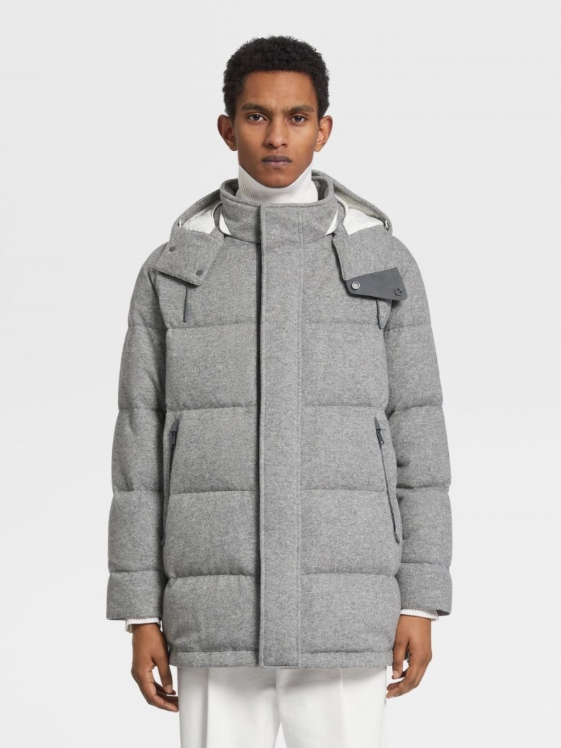 Grey Zegna Oasi Cashmere Ghiaccio Parka | MDLTKEI-60