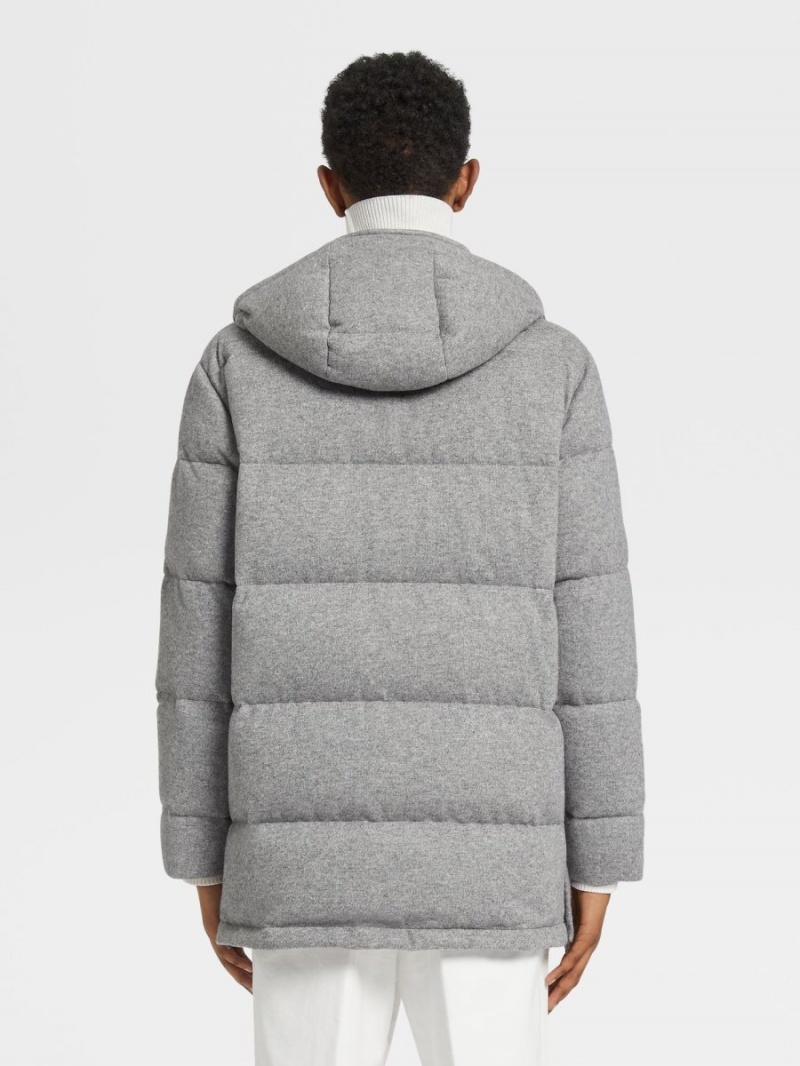 Grey Zegna Oasi Cashmere Ghiaccio Parka | MDLTKEI-60