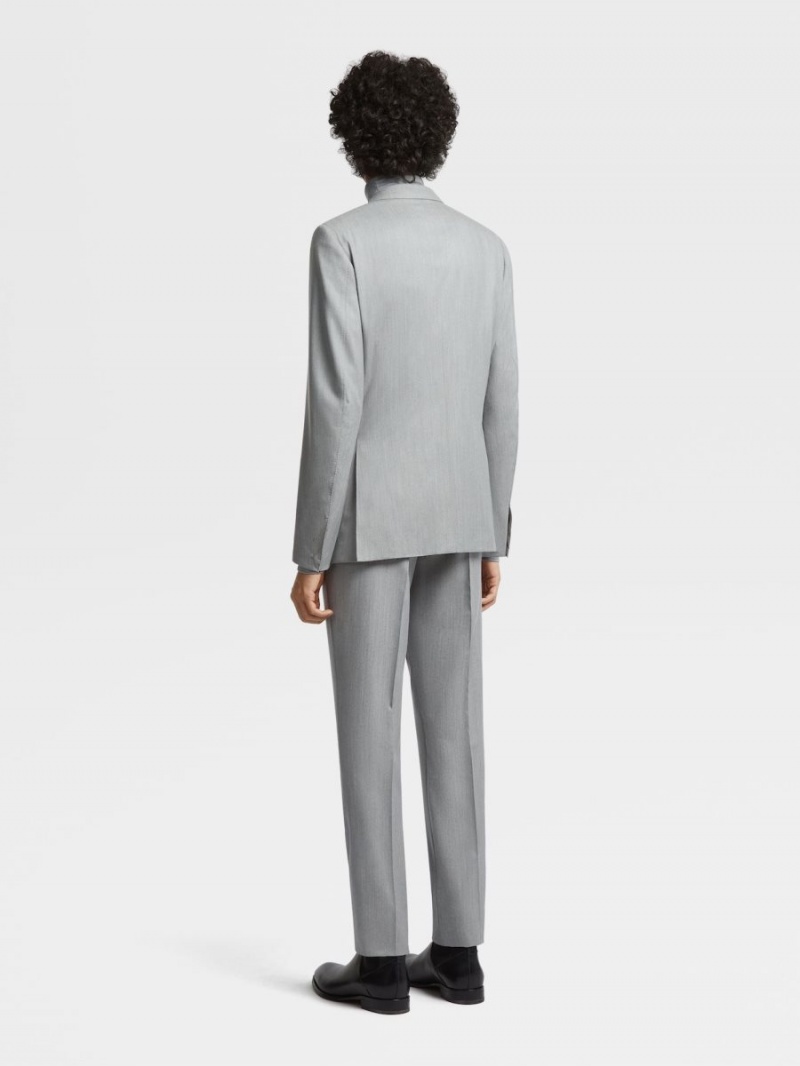 Light Grey Zegna Centoventimila Wool Suit | KYVOTER-08