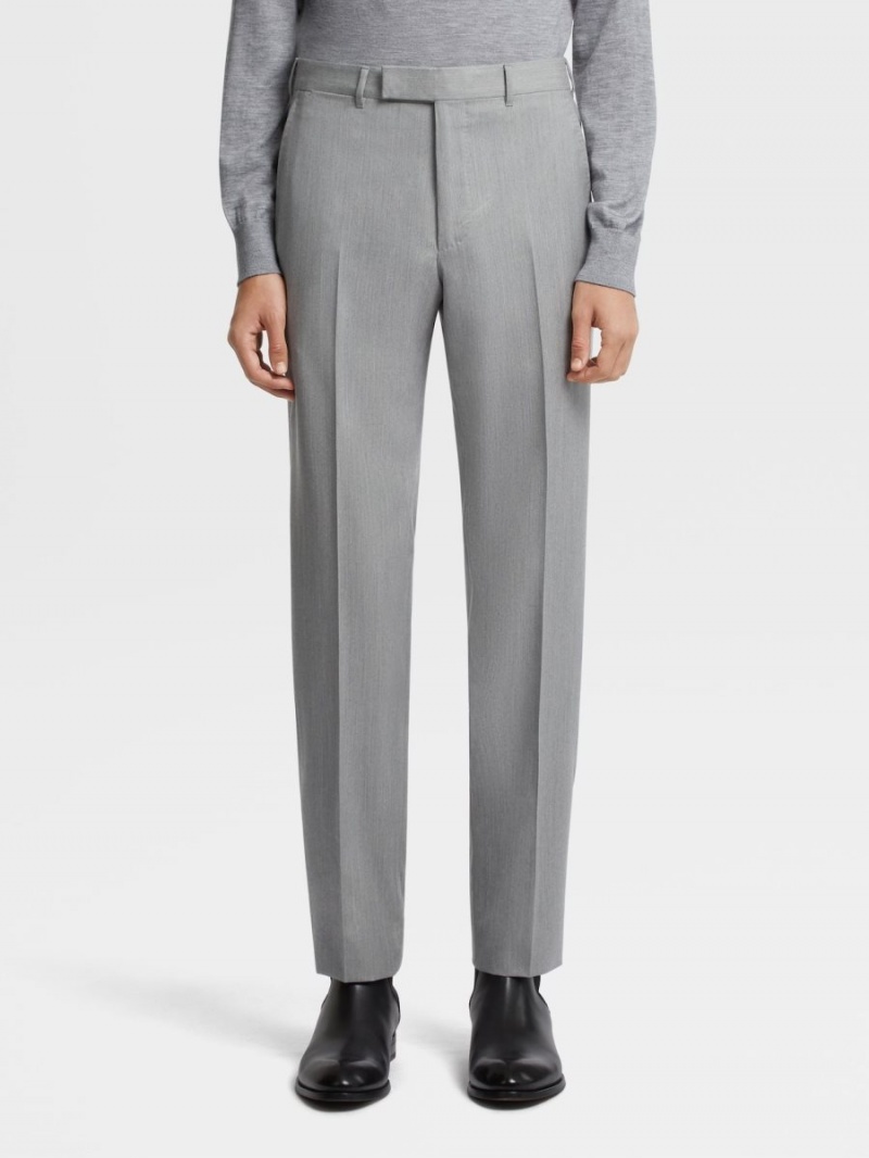 Light Grey Zegna Centoventimila Wool Suit | KYVOTER-08