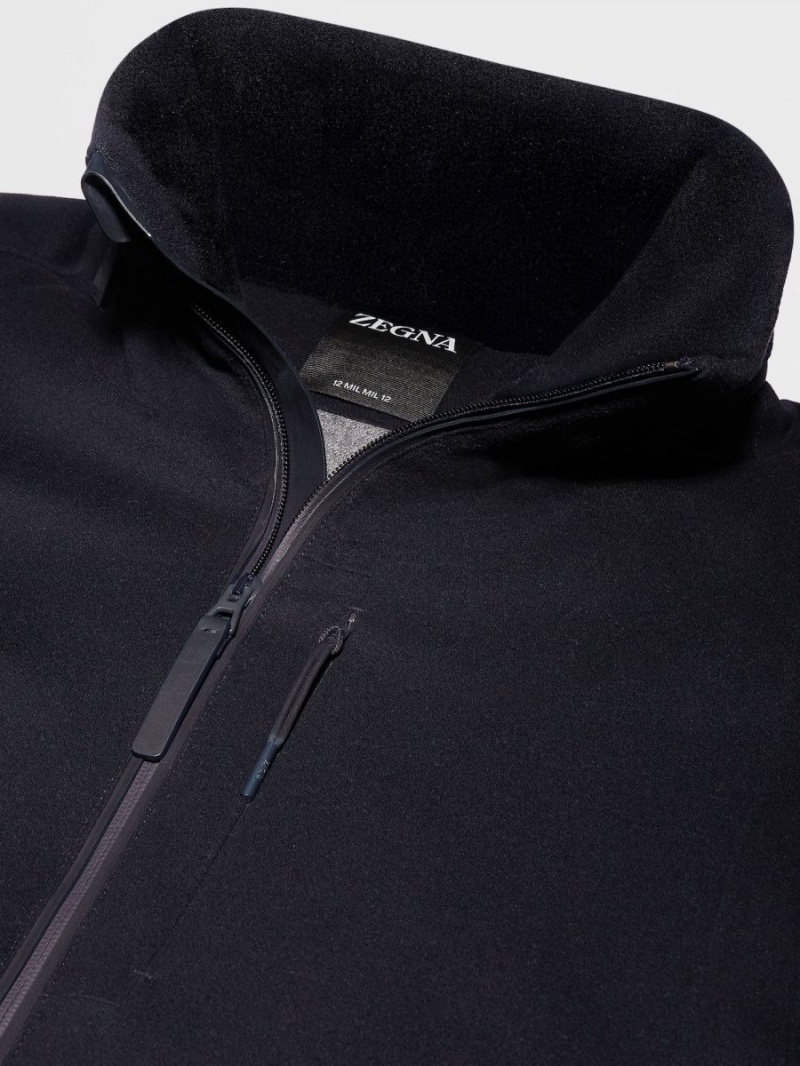 Navy Blue Zegna 12milmil12 Padded Ski Blouson | HDTFVPJ-50