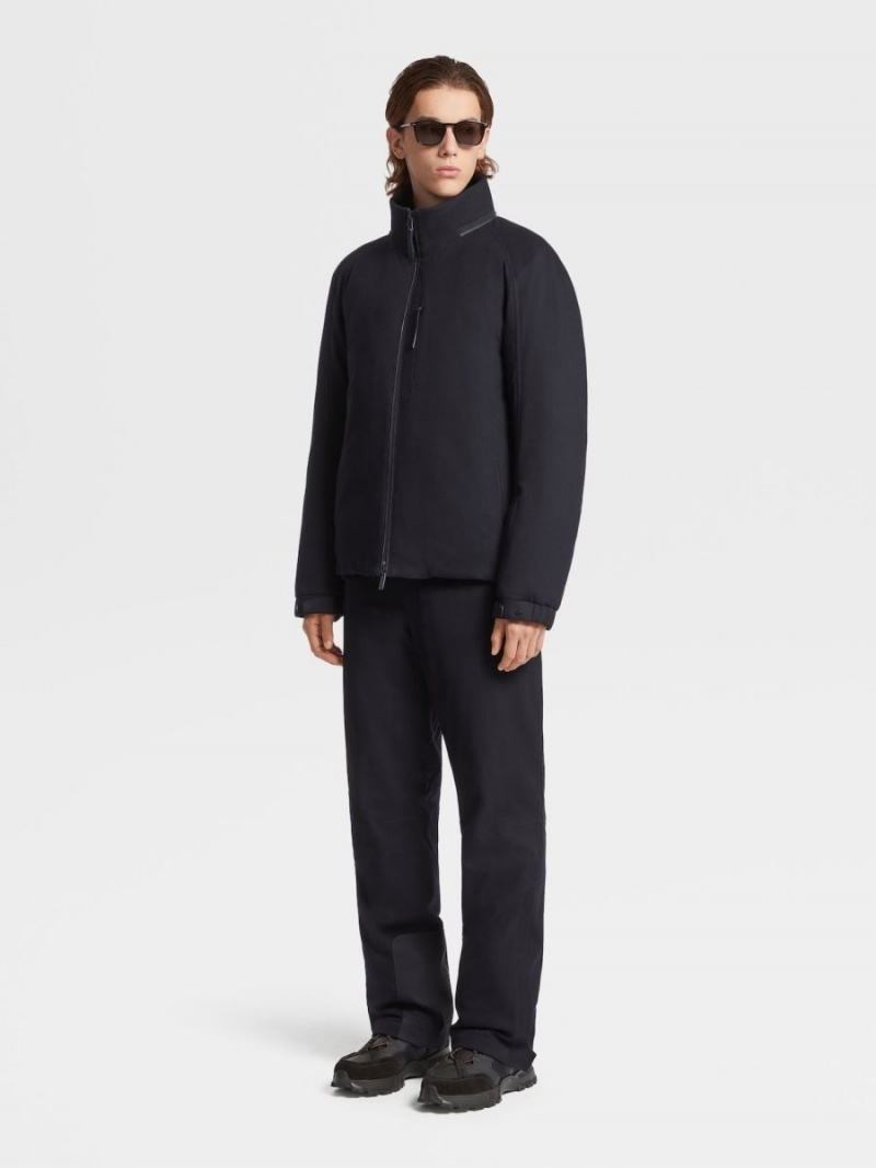 Navy Blue Zegna 12milmil12 Padded Ski Blouson | HDTFVPJ-50