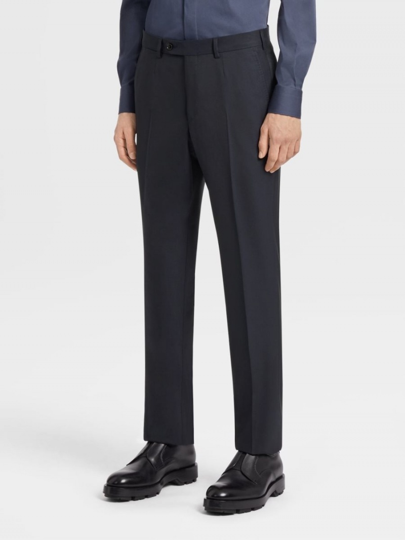 Navy Blue Zegna 15milmil15 Wool Suit | VKRDGAH-94