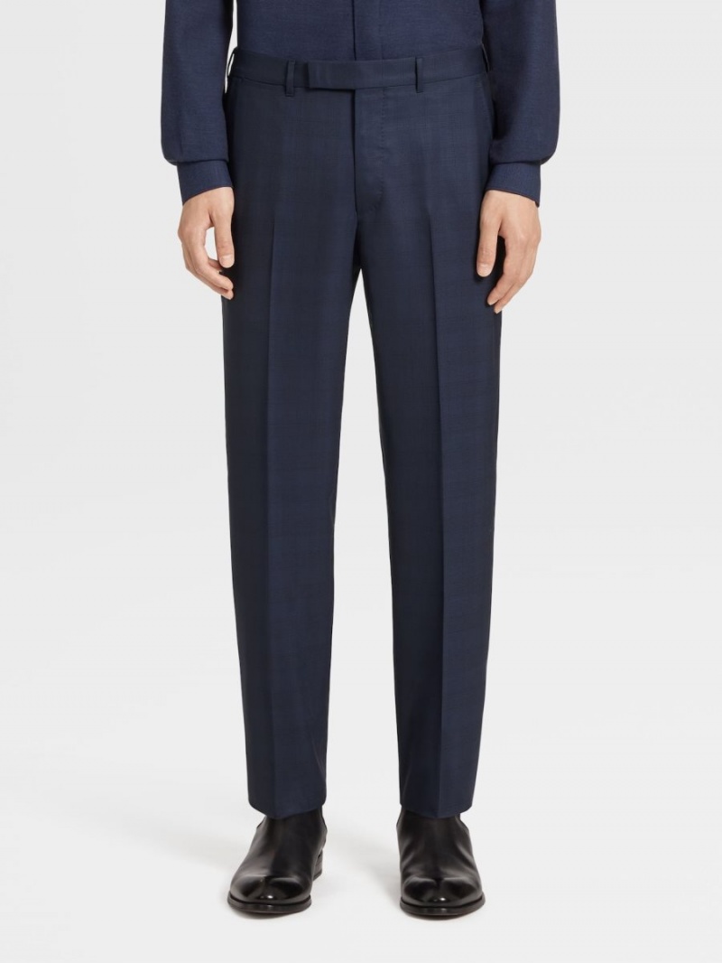 Navy Blue Zegna Centoventimila Wool Suit | DIPZCOX-01