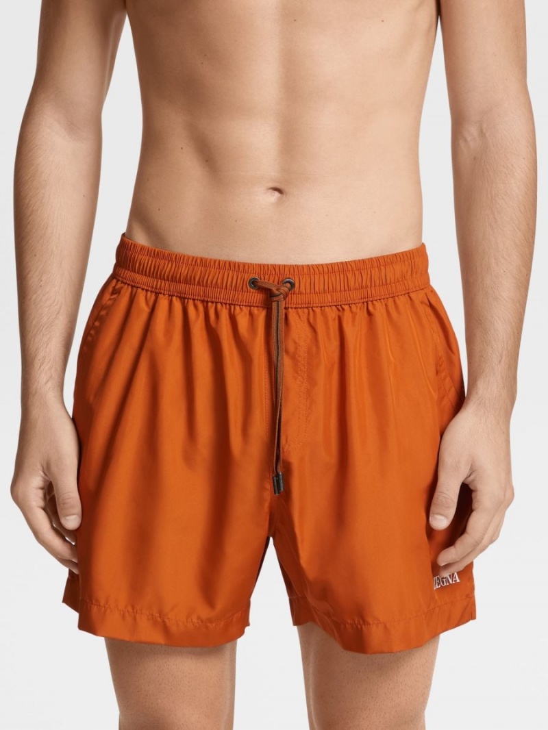 Orange Zegna Technical Fabric Swim Boxers | GMUCVSZ-02