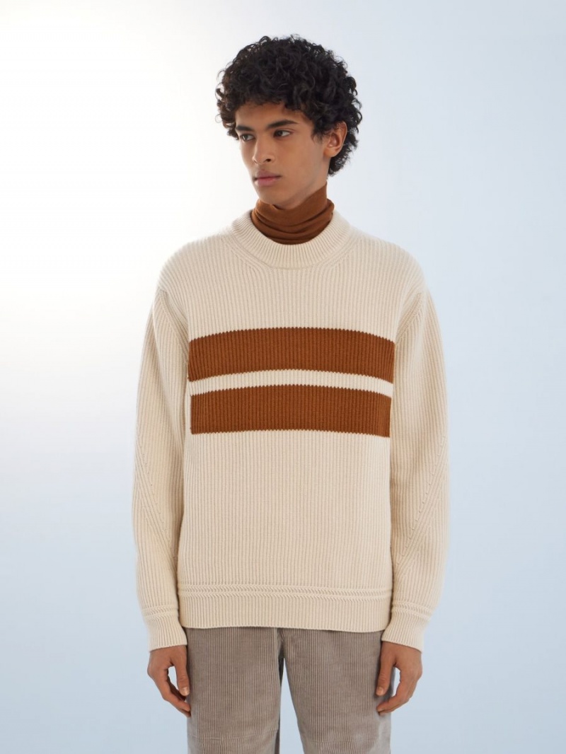 White Zegna Oasi Cashmere Crewneck | FZIYVJT-91