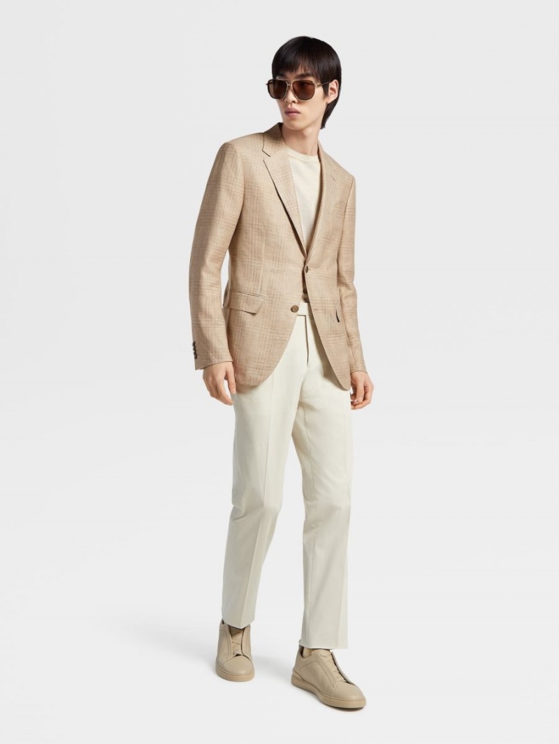 White Zegna Premium Cotton Pants | JODBLWY-59