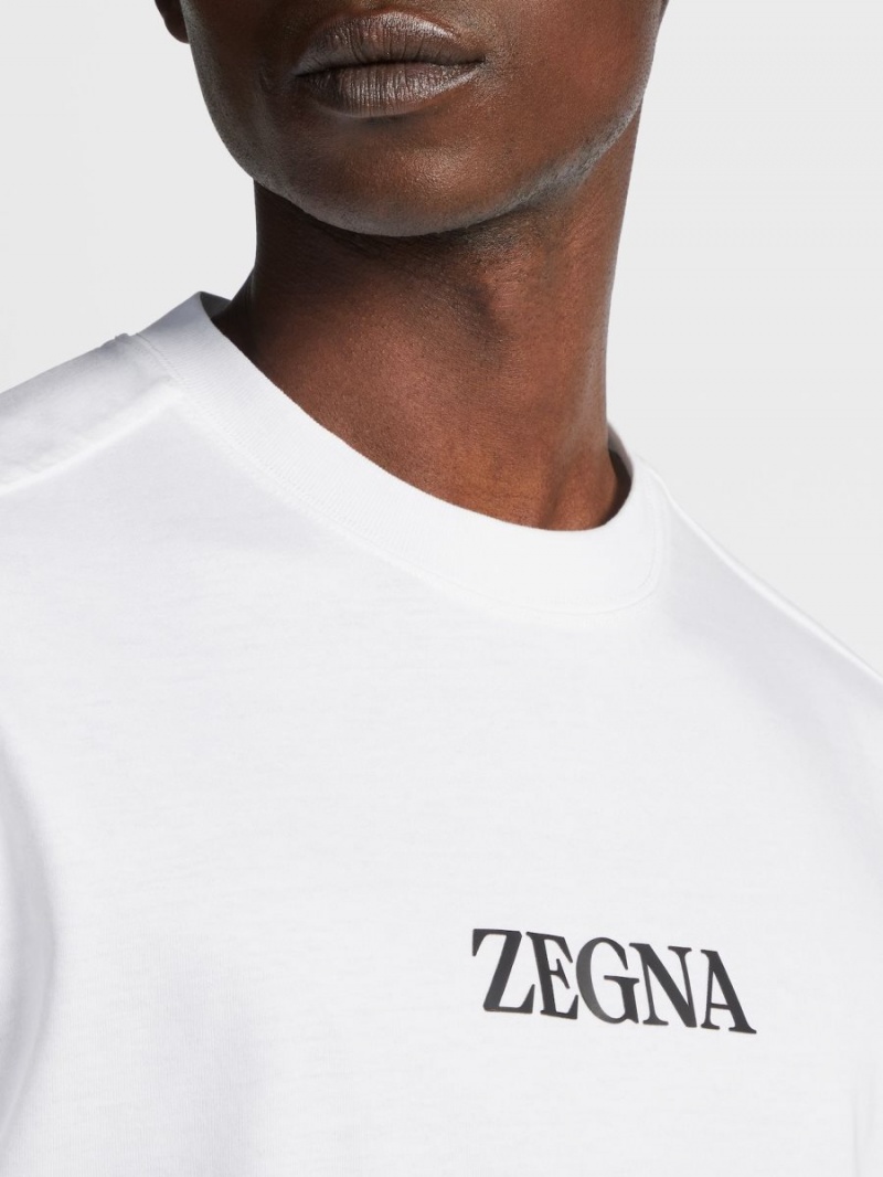 White Zegna #usetheexisting Cotton T-shirt | PLHDKUE-15