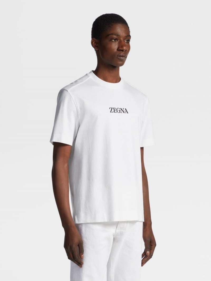 White Zegna #usetheexisting Cotton T-shirt | PLHDKUE-15