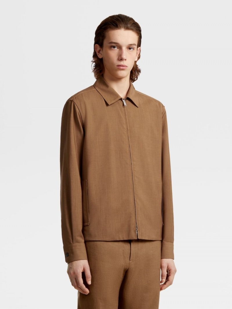 Zegna Achillfarm #usetheexisting Wool And Mohair Overshirt | IBTNMHV-06