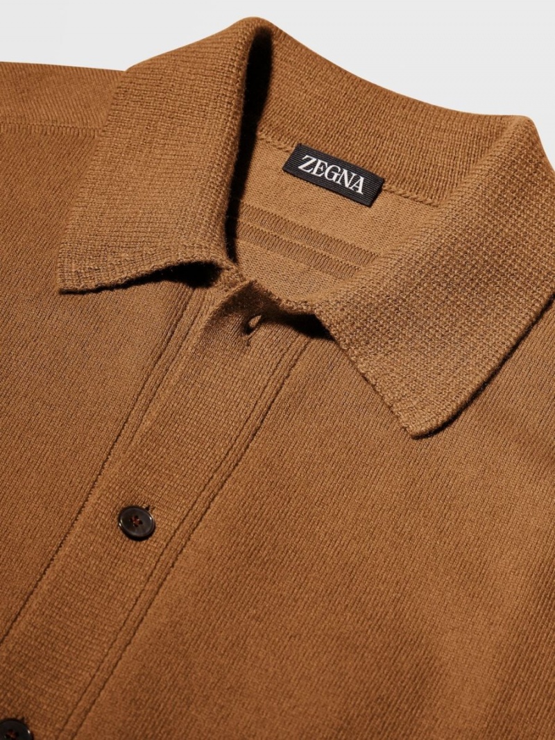 Zegna Cashmere And Cotton Polo Shirt | XODMJWP-70