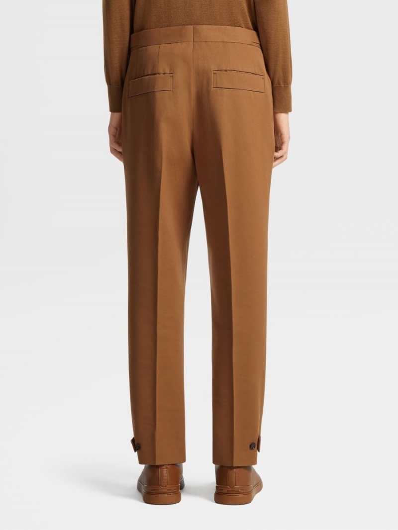 Zegna Cotton And Wool Pants | WHAGCRE-52