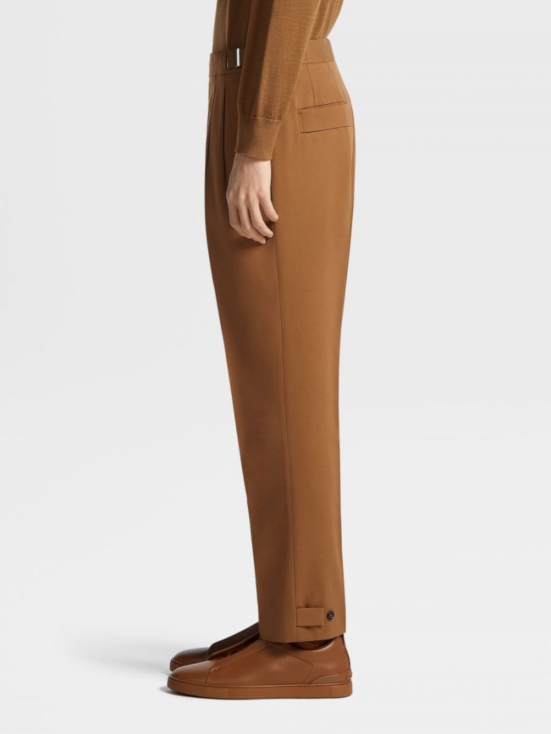 Zegna Cotton And Wool Pants | WHAGCRE-52