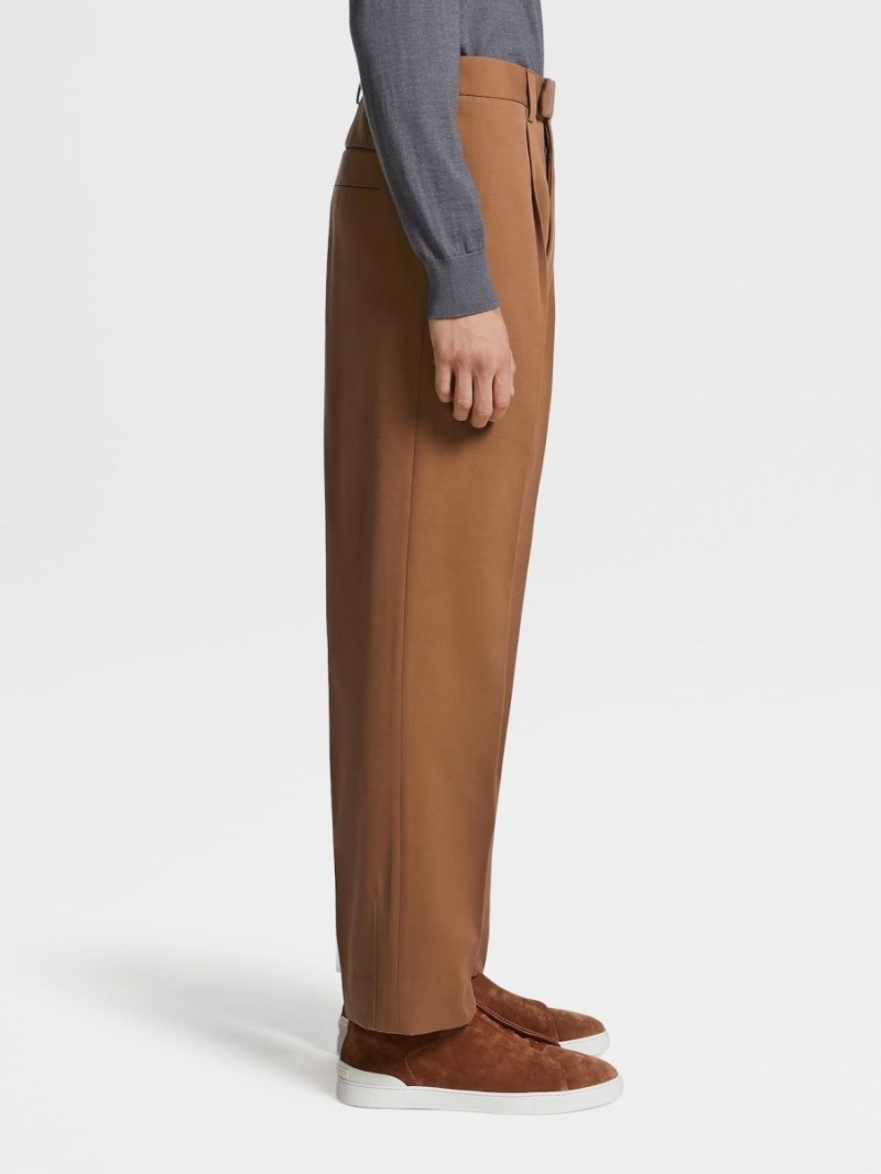 Zegna Cotton And Wool Pants | ZBVXWMU-82