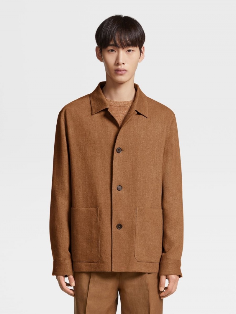 Zegna Linen And Silk Blend Chore Jacket | AJGXOBD-28