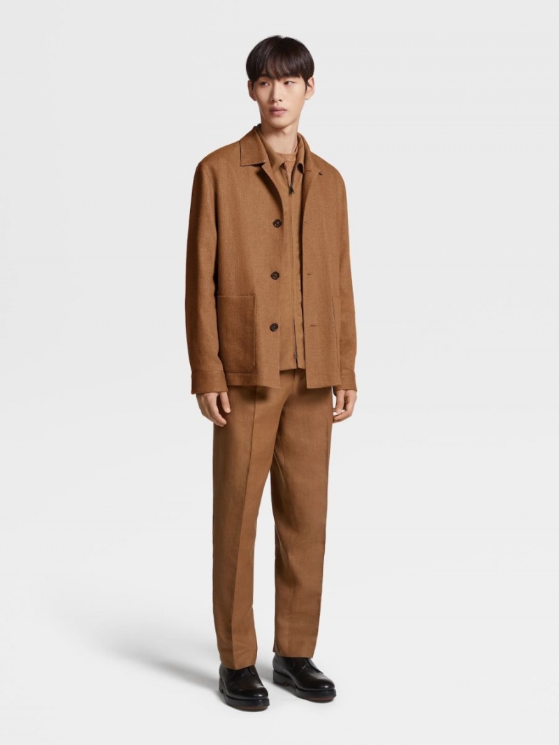 Zegna Linen And Silk Blend Chore Jacket | AJGXOBD-28