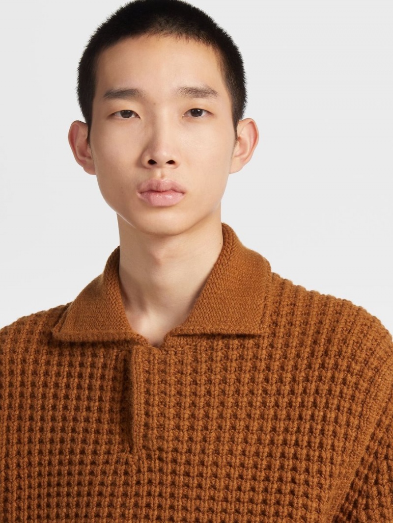 Zegna Oasi Cashmere Polo Sweater | IEPKLAO-58