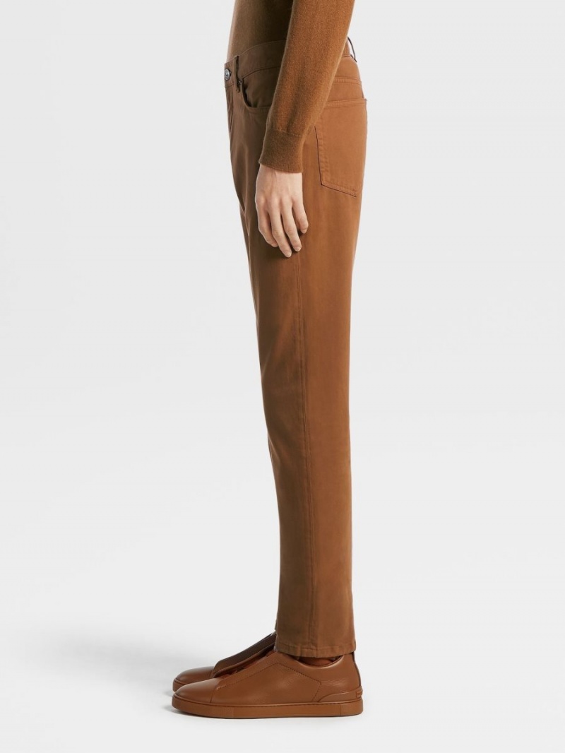 Zegna Stretch Cotton Roccia Pants | ZWDYIMP-05