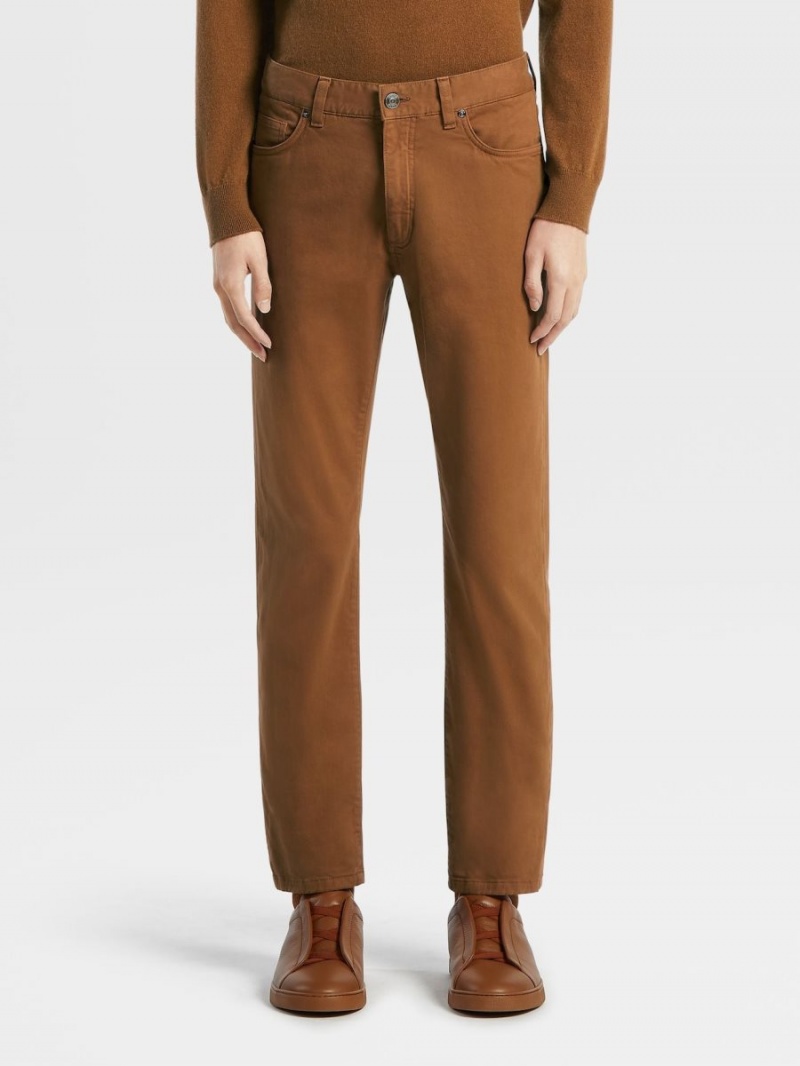 Zegna Stretch Cotton Roccia Pants | ZWDYIMP-05