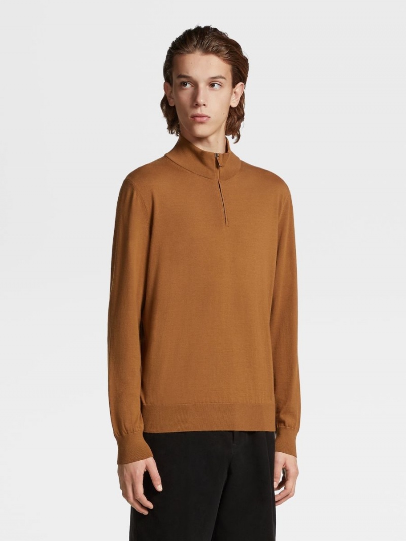 Zegna Zip Mock Sweater | LOAYKRC-01